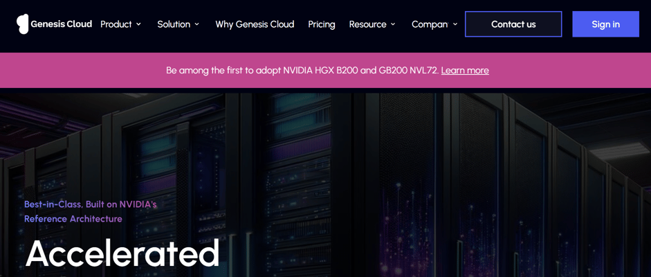genesis cloud
