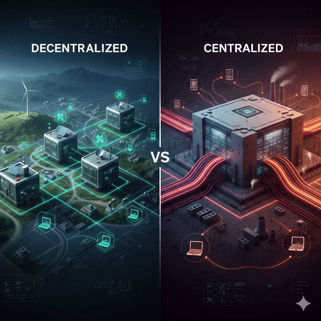 decentralized vs centralized