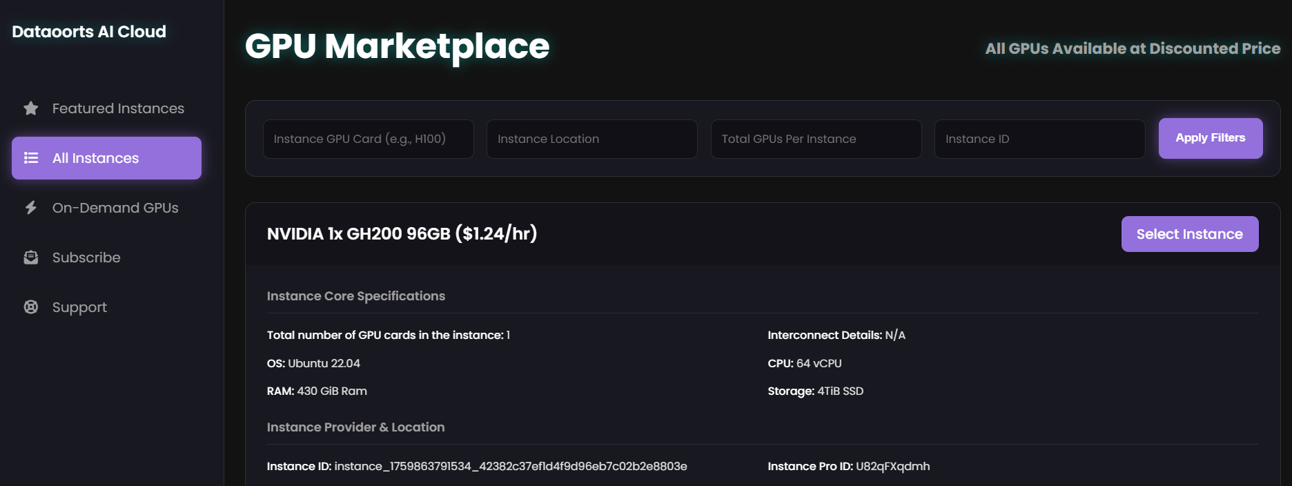 GPU reservation plan